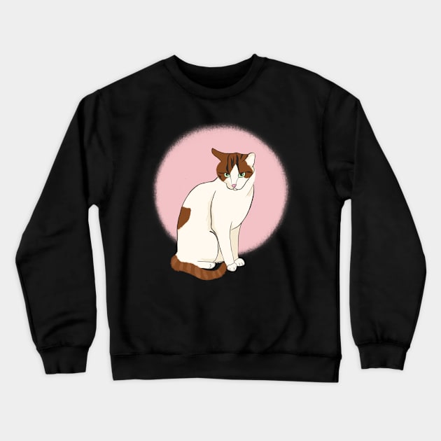 Soya the cat - sitting Crewneck Sweatshirt by Chigurena